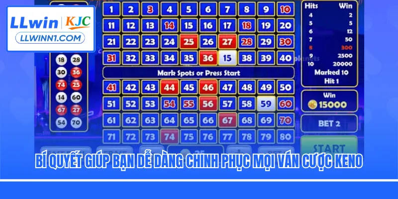 Bí quyết giúp bạn dễ dàng chinh phục mọi ván cược Keno