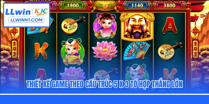 Thiết kế game theo cấu trúc 5 X 3 tổ hợp thắng lớn